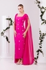 Odrella Night Wear Evening Dresses Black Red Fuchsia Mink Sax Caramel ضارب الى الحمرة