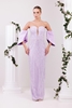 Odrella Night Wear Evening Dresses Black Lilac Mink أرجواني