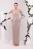 Odrella Night Wear Evening Dresses Black Lilac Mink المنك