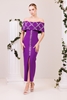 Elit Bella Night Wear Evening Dresses Mink Plum Petroleum لون أرجواني