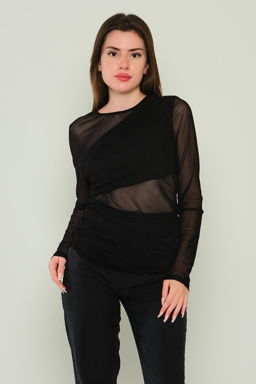 Mees Casual Blouses Black