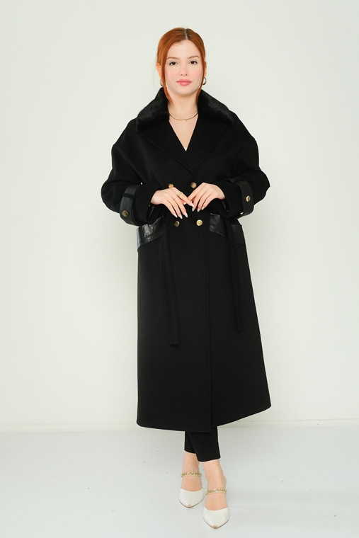 Dolce Bella Casual Woman Coats Black Camel Anthracite