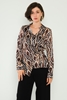 Explosion Long Sleeve Casual Blouses Brown Bordeux Khaki كاكي