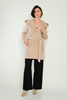 Tosato Casual Woman Coats Black Yellow Beige Ecru Tan Cagla Бежевый