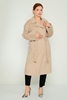 Tosato Knee Lenght Casual Woman Coats Black White Tile Grey Light Beige Dark Grey Dark Tan Coffee With Milk Beige Dark