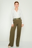 Explosion High Waist Casual Trousers Black Brown Camel Khaki Khaki