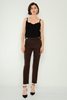 Explosion High Waist Casual Trousers Black Red Brown Camel Khaki Lavender Kahverengi