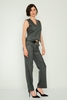 Fimore High Waist Casual Trousers Black Mink Anthracite Anthracite