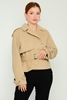 Tosato Short Casual Woman Coats Black Pink Beige Grey Dark Tan Mustard STORM خردل