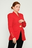 Joymiss Casual Jackets Black Red Beige Ecru Red