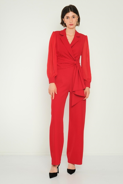 Rissing Star Casual Jumpsuits Black Red Sax