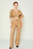 Explosion High Waist Casual Trousers Black Brown Camel Khaki Camel