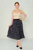 Explosion Casual Skirts Brown Navy Khaki أزرق غامق