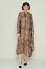 Lila Rose Maxi Casual Dresses Black Brown Bordeux Leopard Leopard