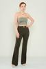 Joymiss High Waist Casual Trousers Black Beige Khaki كاكي