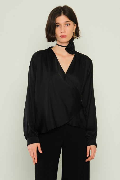 Excuse Casual Blouses Black Beige Ecru Neon-Fuchsia