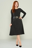 Rissing Star Casual Dresses Brown Khaki indigo Anthracite فحم الإنتراسيت