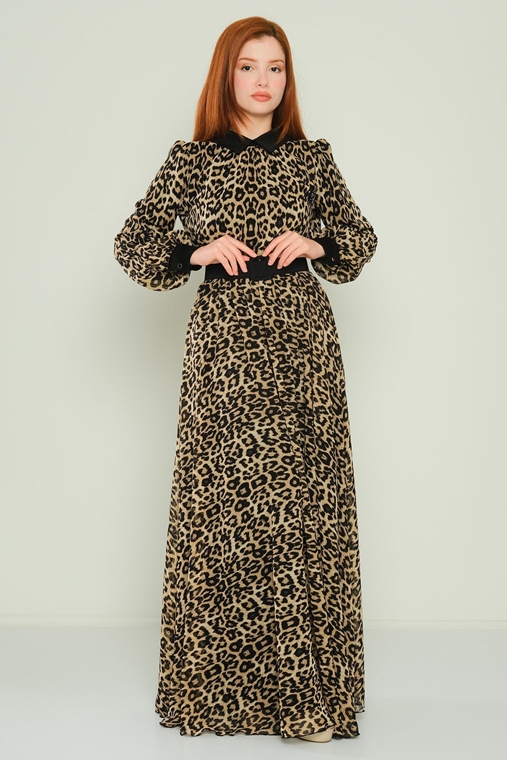 Detective Casual Maxi Dresses Leopard