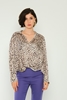 Explosion Long Sleeve Casual Blouses Brown Beige Khaki Lavender اللون البيج