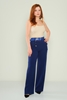 Fimore High Waist Casual Trousers Black White Navy Sax Khaki Sax