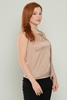 Mees Casual Blouses Black White Blue Beige Cream اللون البيج