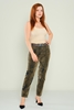 Mosento High Waist Casual Trousers Green Bordeux Navy темно синий