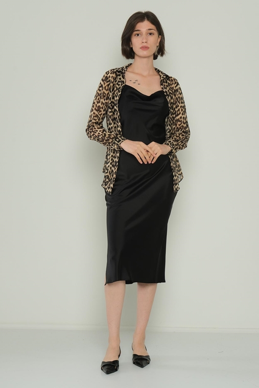 Detective Casual Dresses Leopard