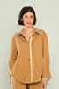 Mianotte Long Sleeve Casual Blouses Khaki Tan Tan