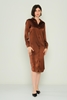 Detective Casual Dresses Black Brown Beige Brown