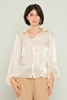 Detective Casual Blouses Black Beige Ecru Beige