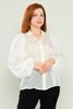 Detective Casual Blouses Black Beige Ecru Ecru