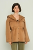 Tosato Casual Woman Coats Black Beige Grey Dark Tan Brown Dark Tan