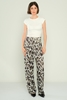 Explosion High Waist Casual Trousers Grey Bordeux Beige Khaki كاكي