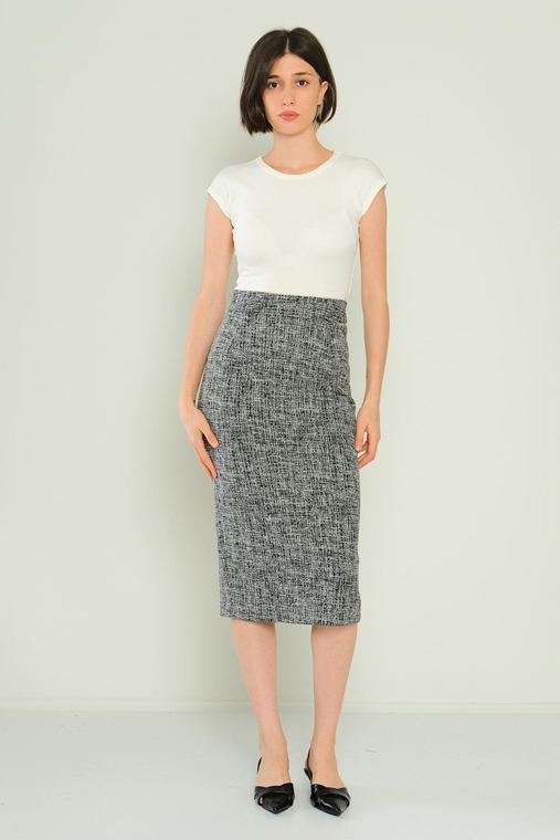 Zanzi Casual Skirts 031SIYAH 341MAVI