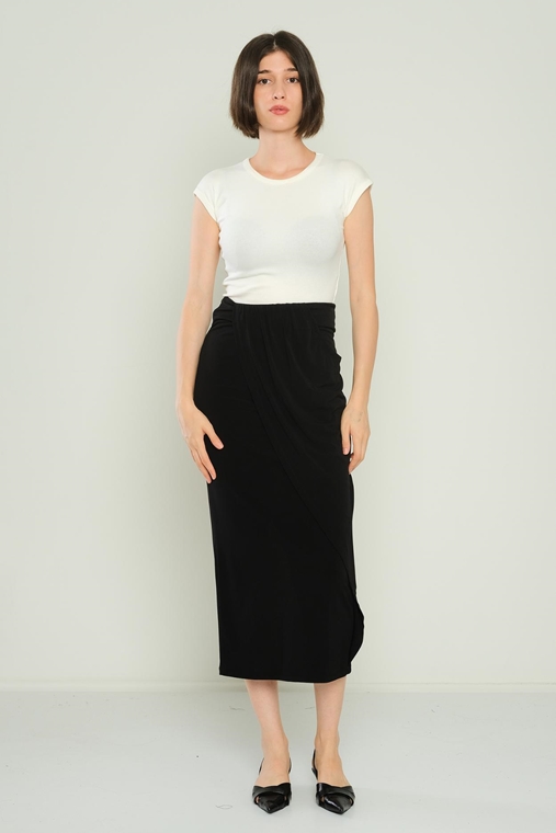 Joymiss Casual Skirts Black Beige Ecru