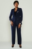 HKN Casual Plus Size Suits Black Brown Bordeux Navy Mink Navy