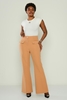 Fimore High Waist Casual Trousers White Green Fuchsia indigo Tan Tan