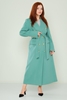 Caren Luis Casual Woman Coats Grey Mink Mint Mint