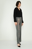 Airport High Waist Casual Trousers Black Grey Orange Salmon Gri