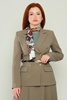 Selen Blazer Casual Jackets Black Red Green Beige Camel Ecru Sax Khaki Purple Blue Light كاكي