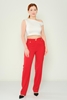 Selen High Waist Casual Trousers Black Red Brown Beige Lilac Camel Navy Khaki Red