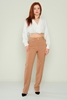 Selen High Waist Casual Trousers Black Red Brown Beige Lilac Camel Navy Khaki لون الجمل