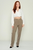 Selen High Waist Casual Trousers Black Red Brown Beige Lilac Camel Navy Khaki Хаки