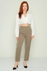 Selen High Waist Casual Trousers Black Red Grey Beige Camel Leopard Khaki Khaki