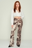 Selen High Waist Casual Trousers Grey Füme Camel цвет верблюда