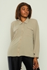 Mac Park Casual Plus Size Shirts Black Ecru Khaki Stone Baby Blue كاكي