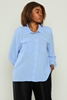 Mac Park Casual Plus Size Shirts Black Ecru Khaki Stone Baby Blue Baby Blue