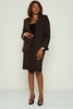 Mac Park Casual Plus Size Suits Black Brown Camel Brown