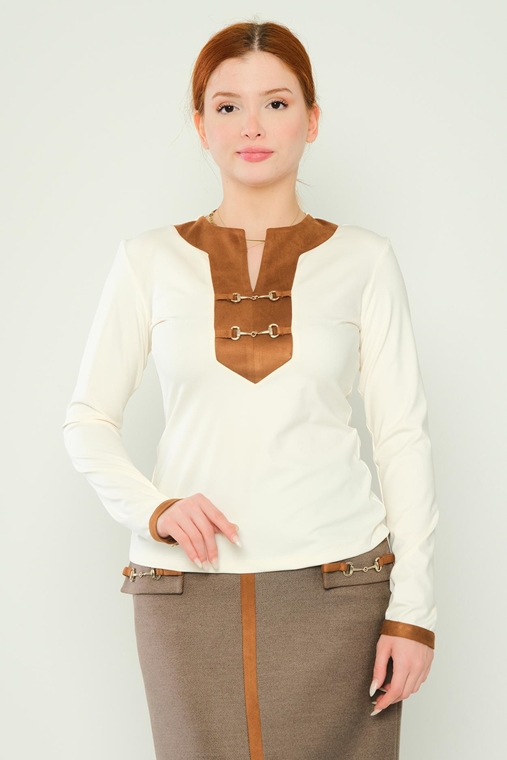 Dimare Casual Blouses Ecru