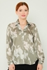 Selen Long Sleeve Casual Blouses Black Camel Navy Leopard Khaki Caramel Coffee With Milk كاكي